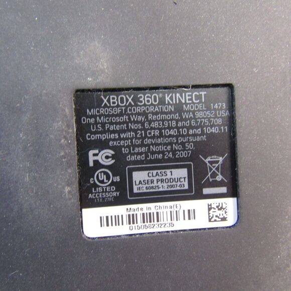 Microsoft‎ Xbox 360 Kinect Sensor Bar with Power Cord OEM - Picture 5 of 5